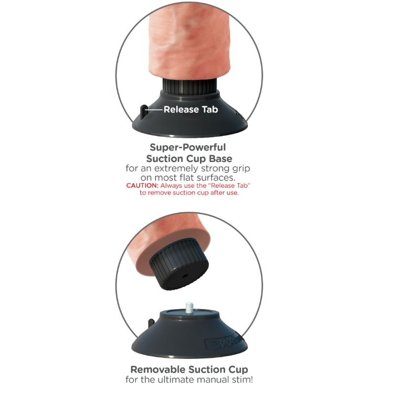 King Cock-Vibrator Realist 23 cm Flesh-Waterproof, Ventosa 5 King Cock-Vibrator Realist 23 cm Flesh-Waterproof, Ventosa — PIPEDREAMS · Vibratori (imaginea 5)