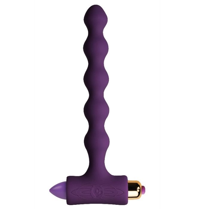 Rocks-off-Plug anale Vibrante con Piccole Sensazioni Pearls-Silicone