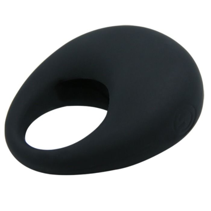 For Him-Trap Anello Vibratore Nero-Silicone — PRETTY LOVE · Anelli & Guaine per pene (immagine 3)