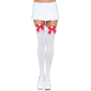 Leg Avenue Hosiery-Calze sopra il ginocchio in nylon con coda · Lingerie sexy donna