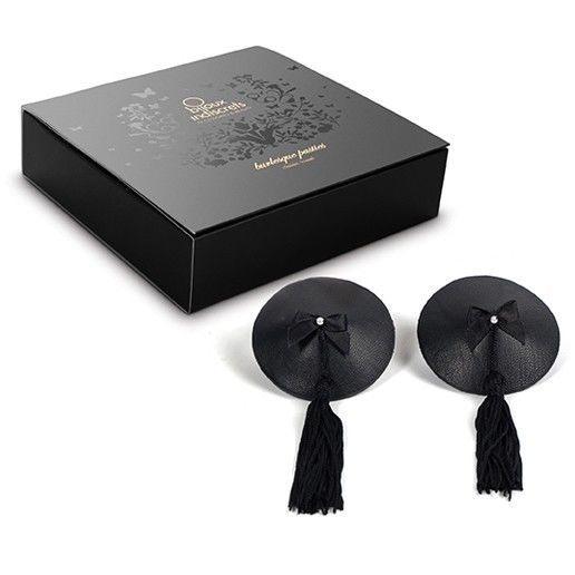 Bijoux Burlesque Pasties-Burlesque Black Coperta — BIJOUX INDISCRETS · Accessori lingerie (immagine 2)