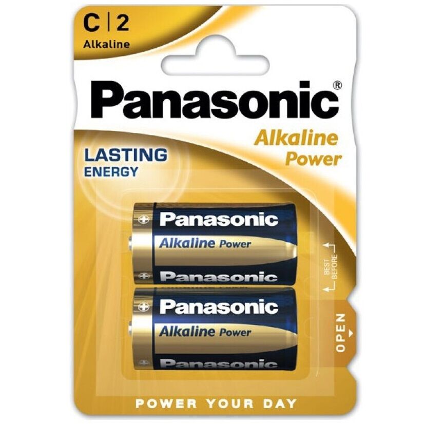 Panasonic-Bronzo Batterie C LR14, 2 Unità