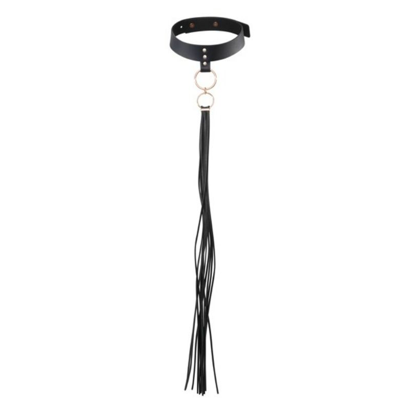 Bijoux Maze-Choker a nastri Nero-Poliuretano