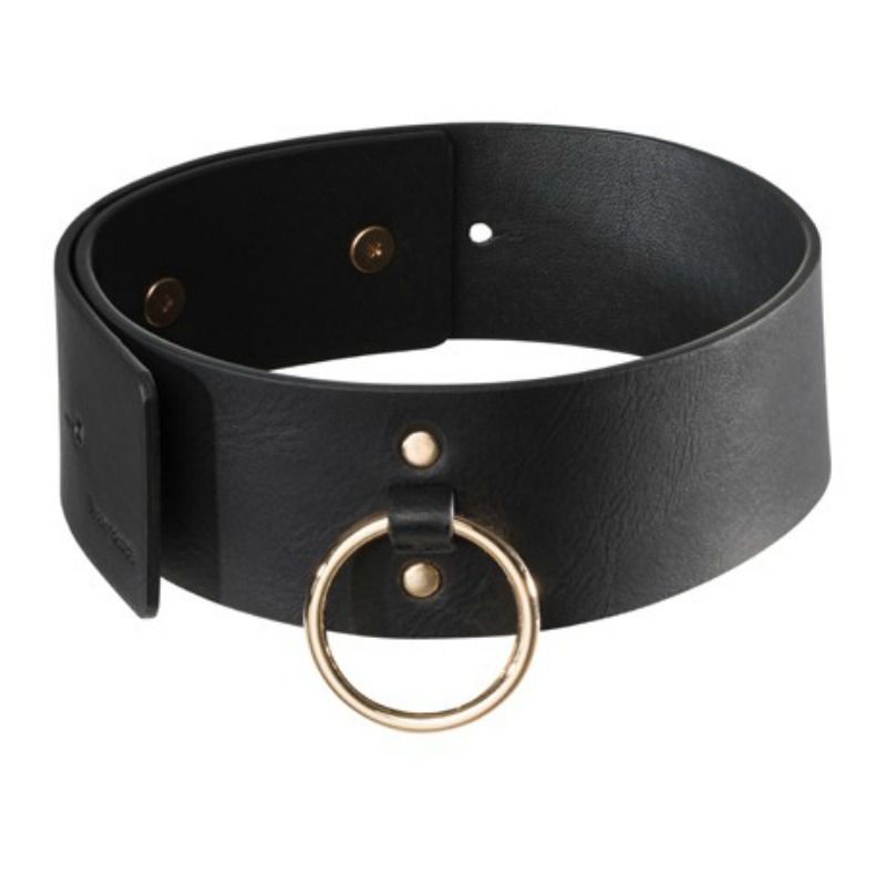 Bijoux Maze-Maze - Collana Nero con guinzaglio in poliuretano — BIJOUX INDISCRETS · Bondage & Manette (immagine 2)