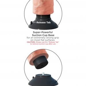 King Cock-Vibratore del pene 20.32 Cm - Flesh-Waterproof, Ventosa — PIPEDREAMS · Vibratori (imaginea 3)