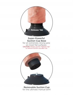 King Cock-Vibratore del pene 20.32 Cm - Flesh-Waterproof, Ventosa 3 King Cock-Vibratore del pene 20.32 Cm - Flesh-Waterproof, Ventosa — PIPEDREAMS · Vibratori (imaginea 3)