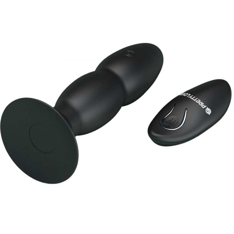 Remote Control-Plug Vibratore Rotativo con Telecomando-Silicone, 3 — PRETTY LOVE · Accessori BDSM (immagine 2)