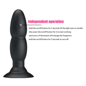 Remote Control-Plug Vibratore Rotativo con Telecomando-Silicone, 3 — PRETTY LOVE · Accessori BDSM (immagine 5)