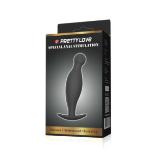 Anal Toys-Plug anale di Silicone 11.7 Cm, Nero-Waterproof — PRETTY LOVE · Accessori BDSM (imaginea 5)