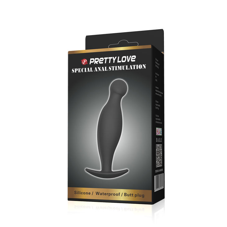 Anal Toys-Plug anale di Silicone 11.7 Cm, Nero-Waterproof — PRETTY LOVE · Accessori BDSM (imaginea 5)