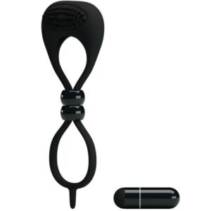 For Him-Anello doppio per pene e testicoli-silicone — PRETTY LOVE · Anelli & Guaine per pene (immagine 3)