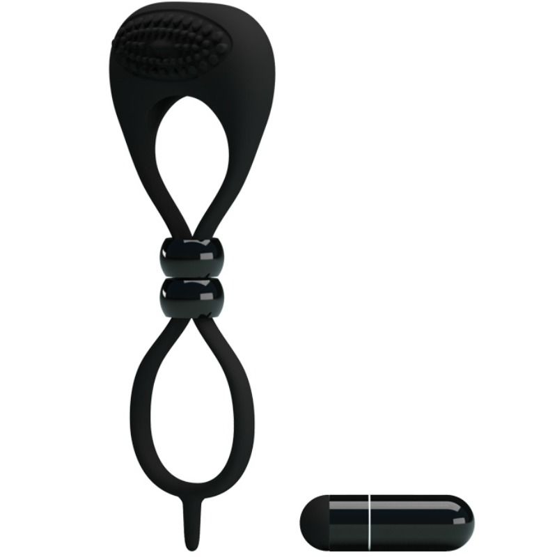 For Him-Anello doppio per pene e testicoli-silicone — PRETTY LOVE · Anelli & Guaine per pene (immagine 3)