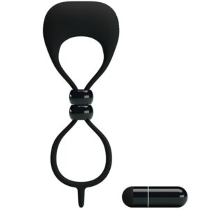 For Him-Anello doppio per pene e testicoli-silicone — PRETTY LOVE · Anelli & Guaine per pene (immagine 4)