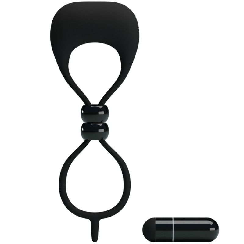 For Him-Anello doppio per pene e testicoli-silicone — PRETTY LOVE · Anelli & Guaine per pene (immagine 4)