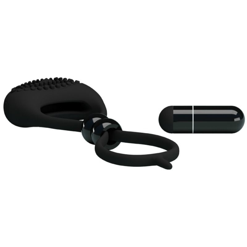 For Him-Anello doppio per pene e testicoli-silicone — PRETTY LOVE · Anelli & Guaine per pene (immagine 5)