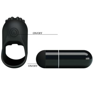 Fun Toys-Flirt Steward Digitare Vibrante Nero-Silicone — PRETTY LOVE · Vibratori (imaginea 5)