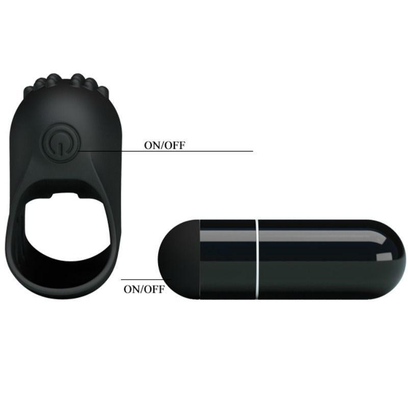 Fun Toys-Flirt Steward Digitare Vibrante Nero-Silicone — PRETTY LOVE · Vibratori (imaginea 5)