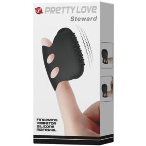 Fun Toys-Flirt Steward Digitare Vibrante Nero-Silicone — PRETTY LOVE · Vibratori (imaginea 6)