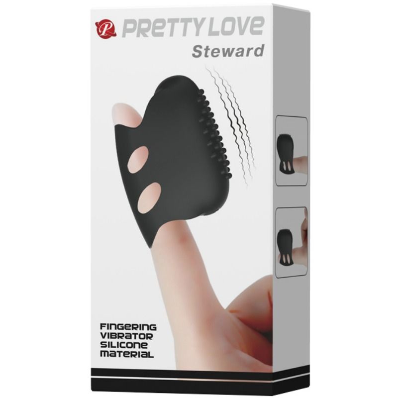 Fun Toys-Flirt Steward Digitare Vibrante Nero-Silicone — PRETTY LOVE · Vibratori (imaginea 6)