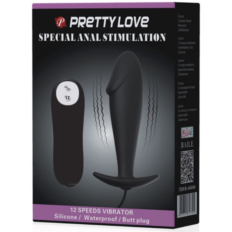 Remote Control-Plug anale di Silicone, Forma del Pene e 12 modalità 7 Remote Control-Plug anale di Silicone, Forma del Pene e 12 modalità — PRETTY LOVE · Accessori BDSM (imaginea 7)