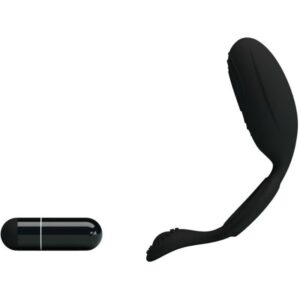 For Him-Ethel Anello Vibratore con Stimolatore-Silicone — PRETTY LOVE · Anelli & Guaine per pene (imaginea 3)