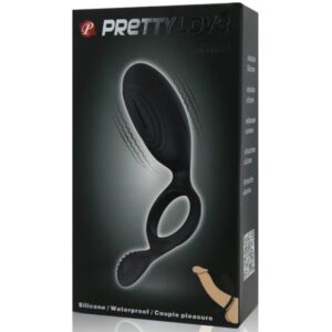 For Him-Ethel Anello Vibratore con Stimolatore-Silicone — PRETTY LOVE · Anelli & Guaine per pene (imaginea 10)