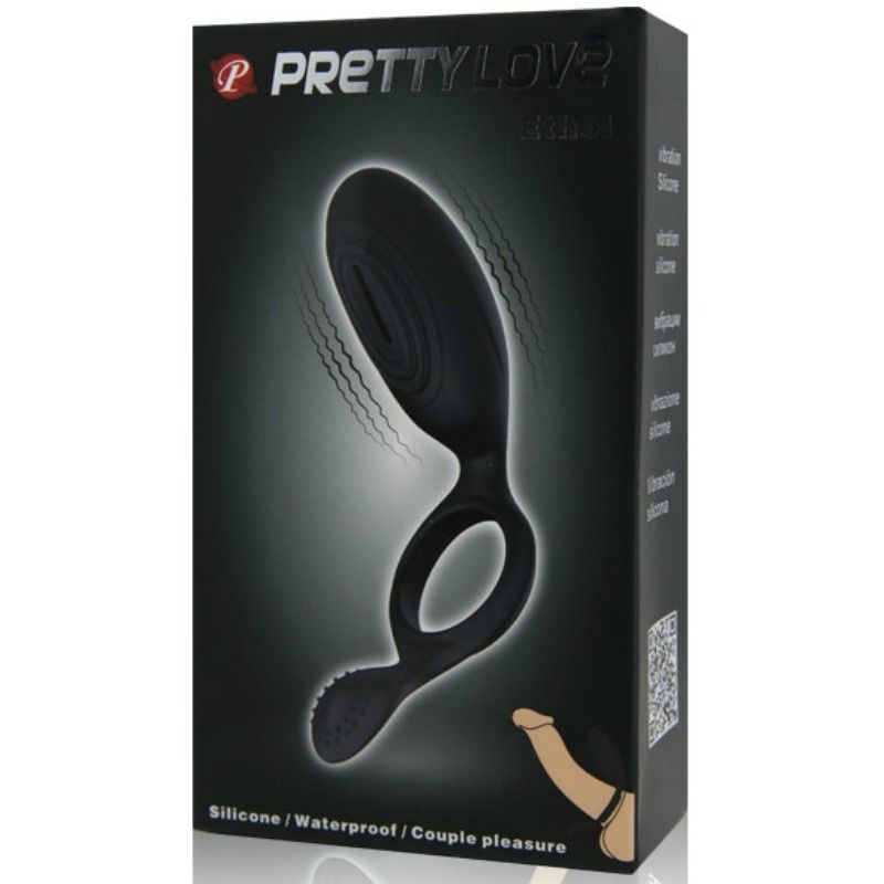 For Him-Ethel Anello Vibratore con Stimolatore-Silicone — PRETTY LOVE · Anelli & Guaine per pene (imaginea 10)