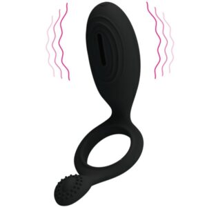 For Him-Ethel Anello Vibratore con Stimolatore-Silicone — PRETTY LOVE · Anelli & Guaine per pene