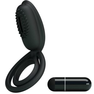 For Him-Esther Anello Vibratore con Stimolatore Clitorideo-Silicone — PRETTY LOVE · Anelli & Guaine per pene