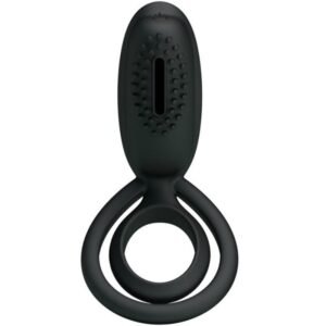 For Him-Esther Anello Vibratore con Stimolatore Clitorideo-Silicone — PRETTY LOVE · Anelli & Guaine per pene (imaginea 2)