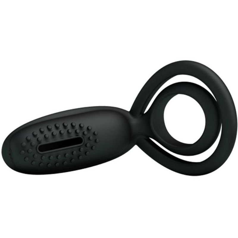For Him-Esther Anello Vibratore con Stimolatore Clitorideo-Silicone — PRETTY LOVE · Anelli & Guaine per pene (imaginea 4)