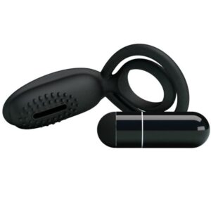 For Him-Esther Anello Vibratore con Stimolatore Clitorideo-Silicone — PRETTY LOVE · Anelli & Guaine per pene (imaginea 7)