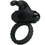 For Him-Eudora Anello Vibrante con Stimolatore-Silicone, Impermeabile — PRETTY LOVE · Anelli & Guaine per pene