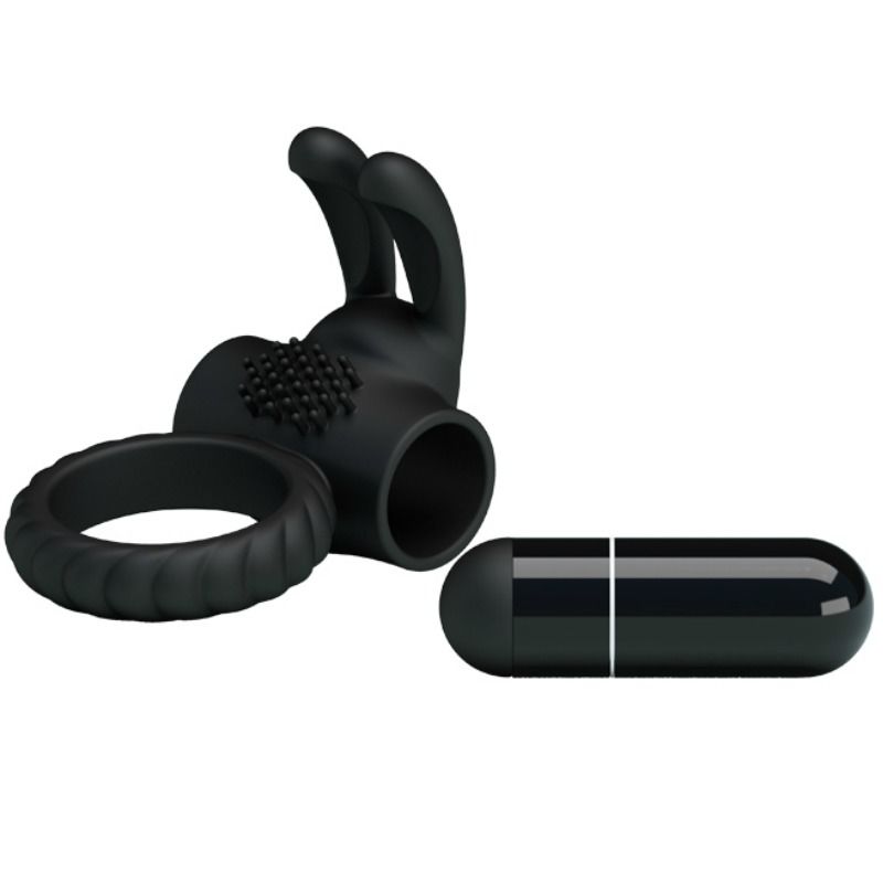 For Him-Eudora Anello Vibrante con Stimolatore-Silicone, Impermeabile 8 For Him-Eudora Anello Vibrante con Stimolatore-Silicone, Impermeabile — PRETTY LOVE · Anelli & Guaine per pene (imaginea 8)