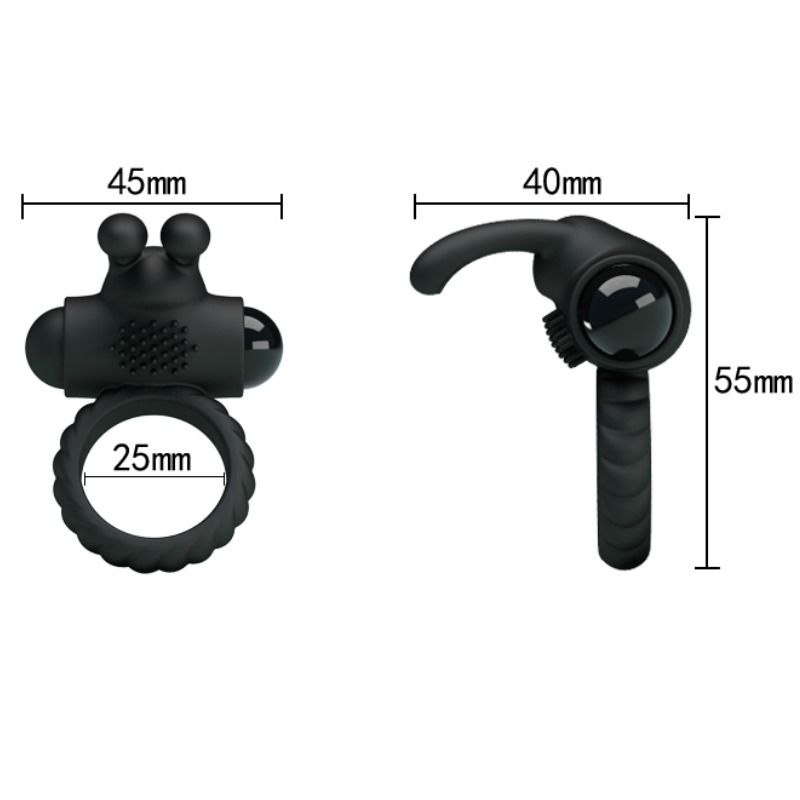 For Him-Eudora Anello Vibrante con Stimolatore-Silicone, Impermeabile 7 For Him-Eudora Anello Vibrante con Stimolatore-Silicone, Impermeabile — PRETTY LOVE · Anelli & Guaine per pene (imaginea 7)