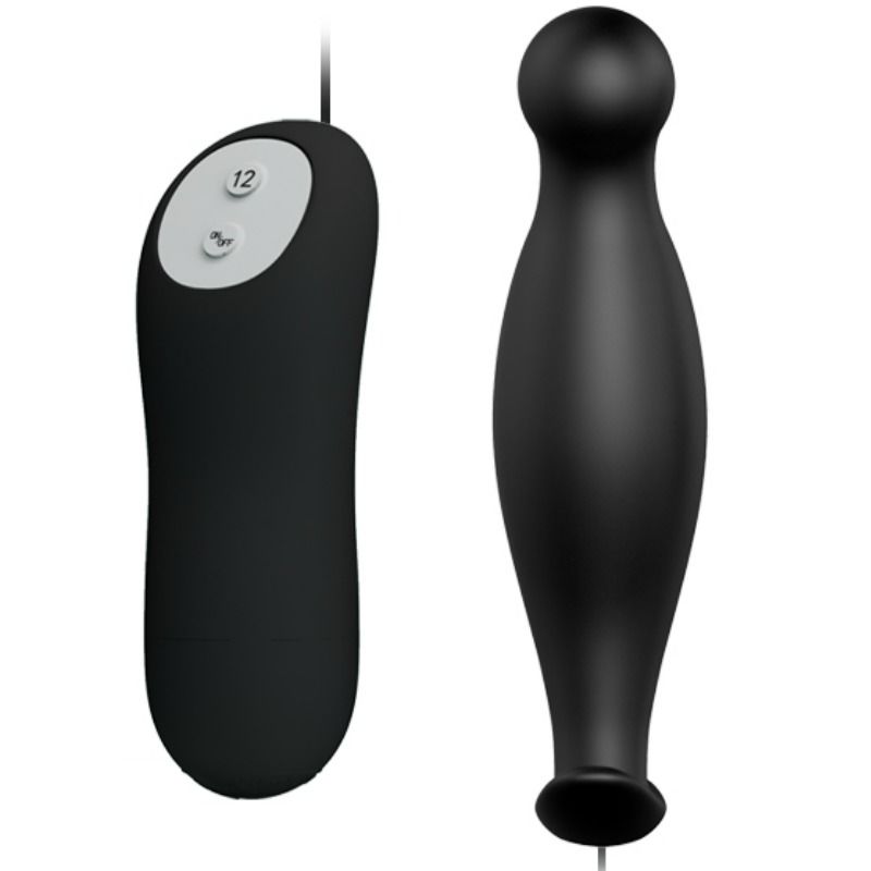 Remote Control-Plug anale Silicone 12 modalità Vibrazione — PRETTY LOVE · Accessori BDSM (immagine 2)