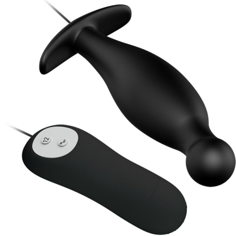 Remote Control-Plug anale Silicone 12 modalità Vibrazione — PRETTY LOVE · Accessori BDSM (immagine 3)