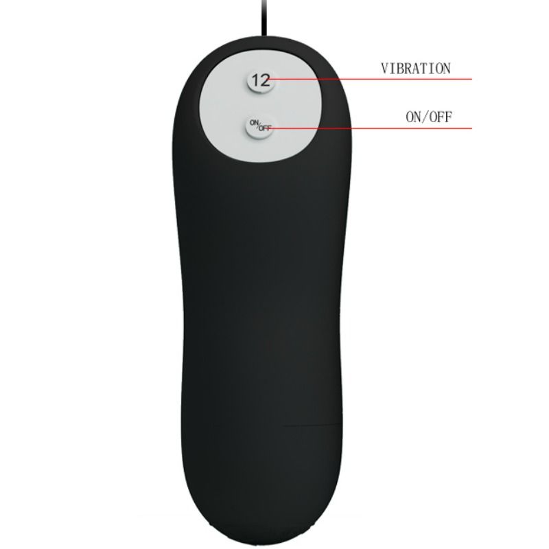 Remote Control-Plug anale Silicone 12 modalità Vibrazione — PRETTY LOVE · Accessori BDSM (immagine 5)