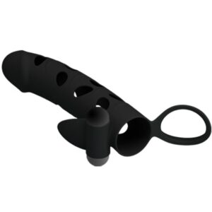 For Him-Guaina Silicone con Vibrazione 15.2 Cm-Waterproof — PRETTY LOVE · Anelli & Guaine per pene (imaginea 8)