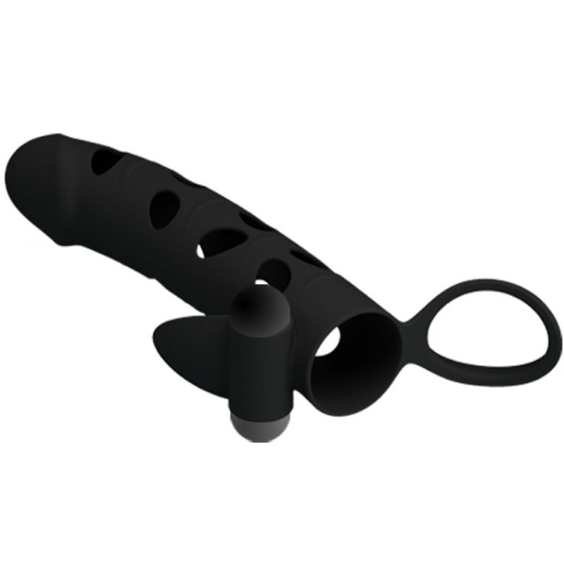 For Him-Guaina Silicone con Vibrazione 15.2 Cm-Waterproof — PRETTY LOVE · Anelli & Guaine per pene (imaginea 8)