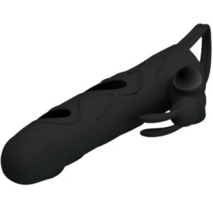 For Him-Guaina Silicone Vibrazione 14 cm 1.0-Waterproof — PRETTY LOVE · Anelli & Guaine per pene (imaginea 3)