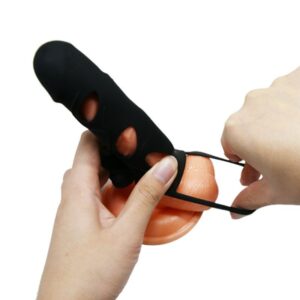 For Him-Guaina Silicone Vibrazione 14 cm 1.0-Waterproof — PRETTY LOVE · Anelli & Guaine per pene (imaginea 6)