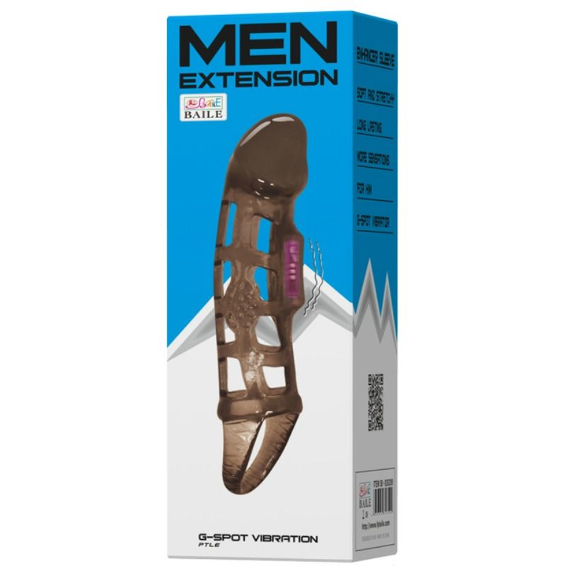Baile For Him-Estensione Guaina per pene con Vibrazione e Cinturino 2 Baile For Him-Estensione Guaina per pene con Vibrazione e Cinturino · Anelli & Guaine per pene (imaginea 2)