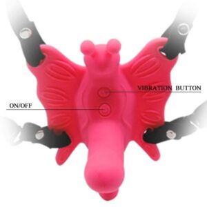 Baile-Imbracatura con vibratore farfalla e Mini Dildo · Vibratori (immagine 6)