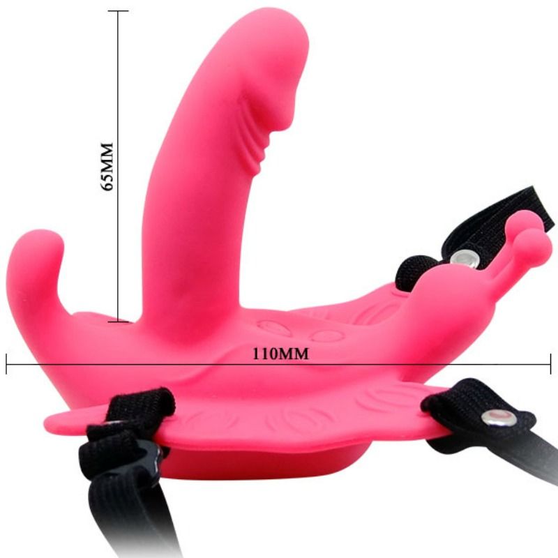 Baile Stimulating-Ultra Appassionato Imbracatura con Telecomando, Farfalla · Vibratori (immagine 3)