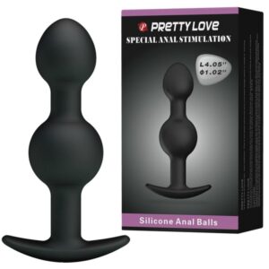 Anal Toys-Palline anali Silicone Stimolazione Speciale 10.3 Cm Nero — PRETTY LOVE · Giocattoli anali (imaginea 2)
