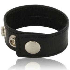 Leather Body-Cinturino regolabile in pelle per il pene, Nero