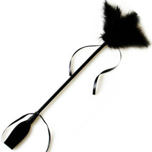 Secretplay 100% Fetish-Bici Negru cu Pene-Poliuretan · Accesorii BDSM