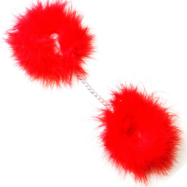 Secretplay 100% Fetish-Manette con Marabou Rosso-Metal 4 Secretplay 100% Fetish-Manette con Marabou Rosso-Metal · Bondage & Manette (imaginea 4)