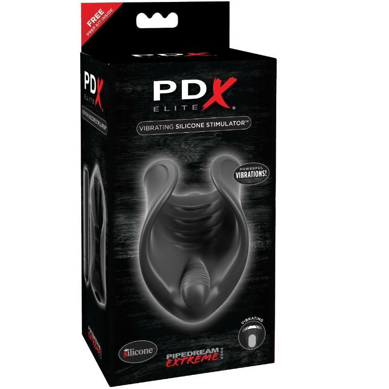 Pdx Elite-Stimolatore in silicone con vibrazioni per il pene 3 Pdx Elite-Stimolatore in silicone con vibrazioni per il pene — PIPEDREAMS · Anelli & Guaine per pene (imaginea 3)